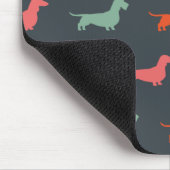 Dachshund Silhouettes Wiener Hondenliefhebber Muismat (Hoek)