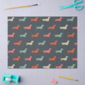 Dachshund Silhouettes Wiener Hondenliefhebber Tissuepapier (Craft)