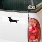 dachshund silo black.png bumpersticker (Op Truck)