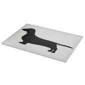 dachshund silo black.png snijplank (Hoek)