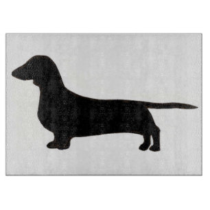 dachshund silo black.png snijplank