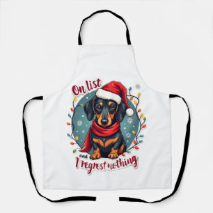 Dachshund Sinterklaas op de stoute lijst Dachshund Schort