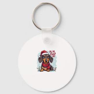 Dachshund Sinterklaas op de stoute lijst Dachshund Sleutelhanger