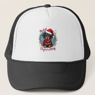 Dachshund Sinterklaas op de stoute lijst Dachshund Trucker Pet