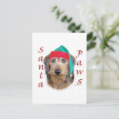 Dachshund Sinterklaas Pootjes Feestdagenkaart (Staand voorkant)