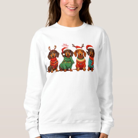 Dachshund Sinterklaas Trui (Voorkant)