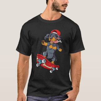 Dachshund Skateboard  Weense Hond Grappige Skatebo T-shirt