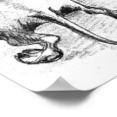 Dachshund sketch poster (Hoek)