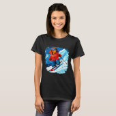 Dachshund ski t-shirt (Voorkant volledig)