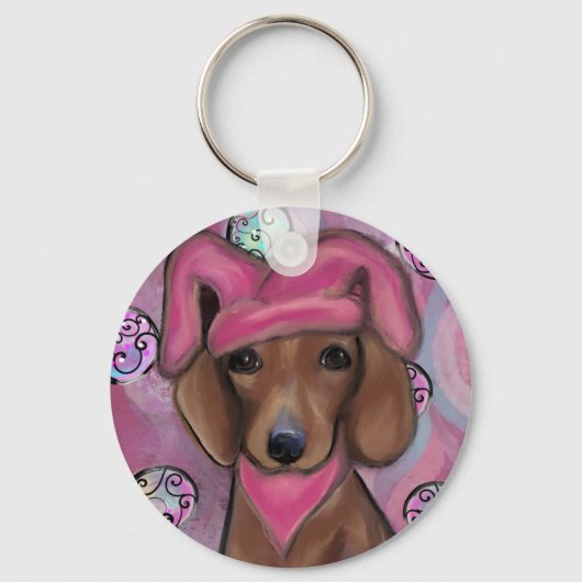 Dachshund Sleutelhanger (Voorkant)
