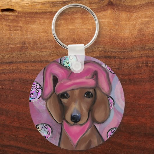 Dachshund Sleutelhanger (Voorkant)