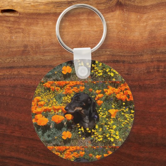 Dachshund Sleutelhanger (Achterkant)