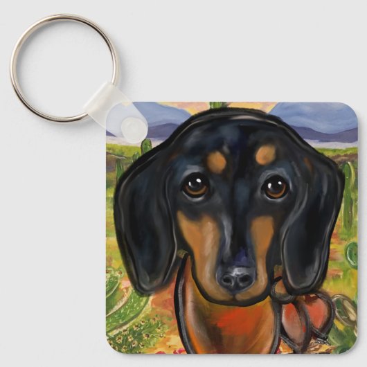 DACHSHUND SLEUTELHANGER (Voorkant)