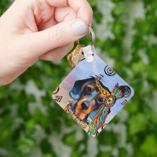 DACHSHUND   SLEUTELHANGER (Hand)