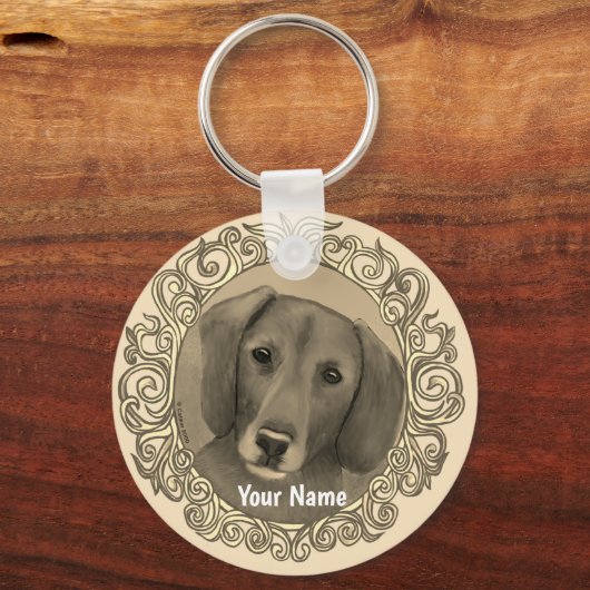  Dachshund Sleutelhanger (Voorkant)