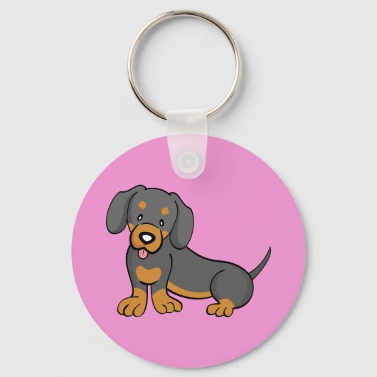 Dachshund-sleutelhanger Sleutelhanger (Voorkant)