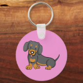Dachshund-sleutelhanger Sleutelhanger (Voorkant)