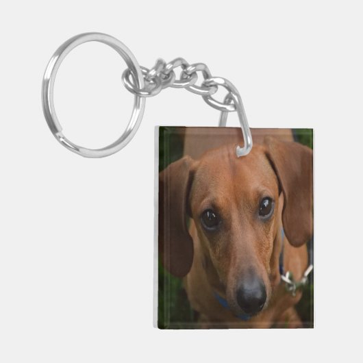 Dachshund-Sleutelhanger Sleutelhanger (Voorkant Links)