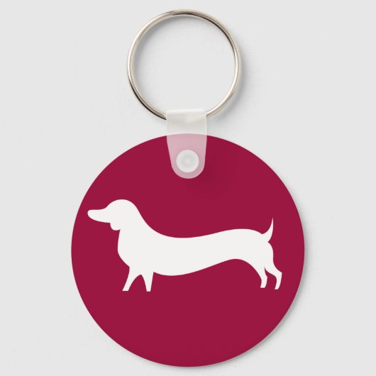 Dachshund-sleutelhanger Sleutelhanger (Voorkant)