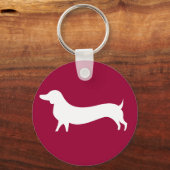 Dachshund-sleutelhanger Sleutelhanger (Voorkant)