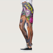 Dachshund sluit Dachshund af Leggings (Links)