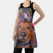 Dachshund sluit Dachshund af Schort (Insitu)