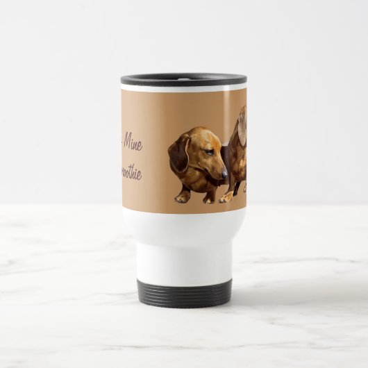 Dachshund Smoothie Travel Mug Reisbeker (Center)