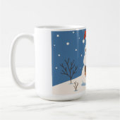 Dachshund Sneeuwman  Koffiemok (Links)