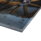 Dachshund Snowy Sleigh Kerst Decor Snijplank (Hoek)