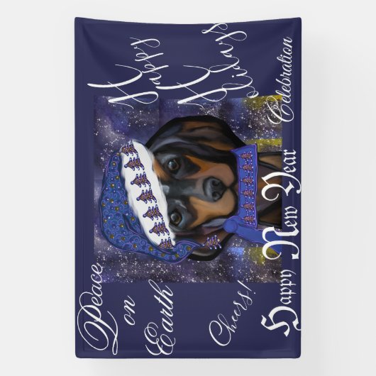 Dachshund Spandoek (Verticaal)