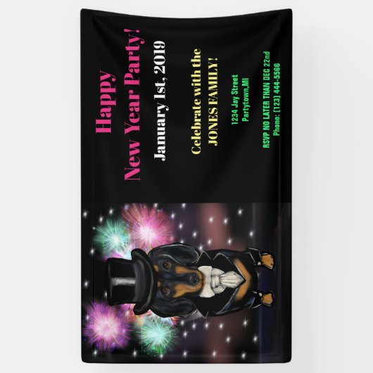 Dachshund Spandoek (Verticaal)