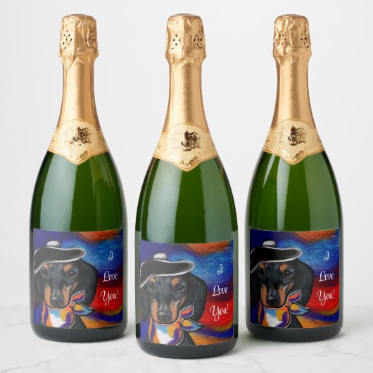 DACHSHUND SPARKLING WIJNETIKET (Flessen)