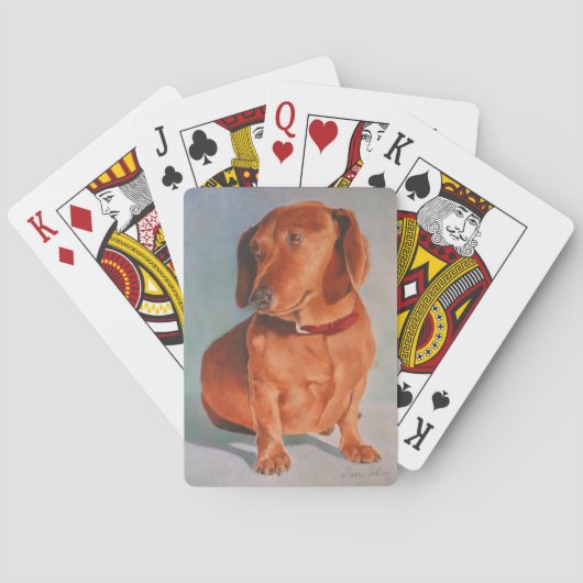 Dachshund-speelkaarten Speelkaarten (Achterkant)