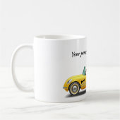 Dachshund Sportauto-Mok Koffiemok (Links)