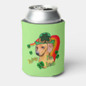 Dachshund St Patricks Day Gifts Blikjeskoeler (Blikje Achterkant)
