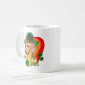 Dachshund St Patricks Koffiemok (Voorkant links)