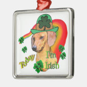 Dachshund St Patricks Metalen Ornament (Links)