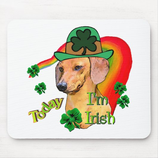Dachshund St Patricks Muismat (Voorkant)