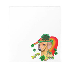Dachshund St Patricks Notitieblok