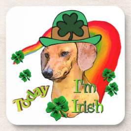 Dachshund St Patricks Onderzetter