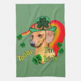 Dachshund St Patricks Theedoek