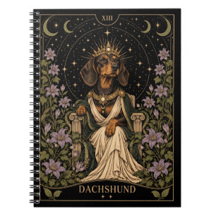 Dachshund, Starlit Tarot Kunst Notitieboek