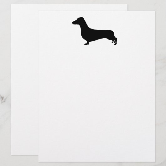 Dachshund Stationery (Voorkant / Achterkant)