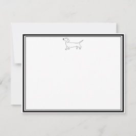 Dachshund Stationery Notitiekaartje