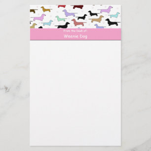 Dachshund Stationery Paper Briefpapier