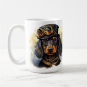 Dachshund Steampunk Hond Koffiemok (Links)