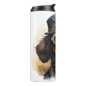 Dachshund Steampunk Hond Thermosbeker (Gedraaid links)