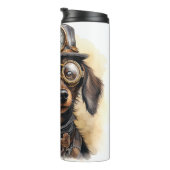 Dachshund Steampunk Hond Thermosbeker (Geroteerd rechts)