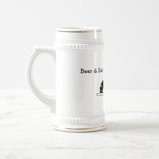 Dachshund Stein Bierpul (Links)