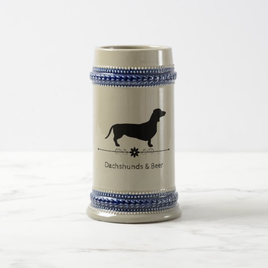 Dachshund Stein Bierpul (Center)